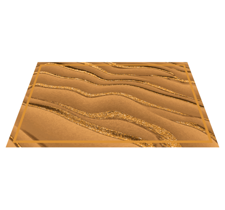 Golden Wave Pattern texture vinyl carpet - TenStickers