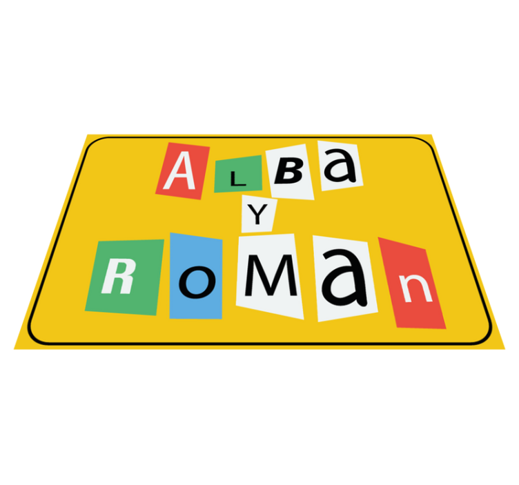 Puzzle pieces for couple custom vinyl carpet - TenStickers