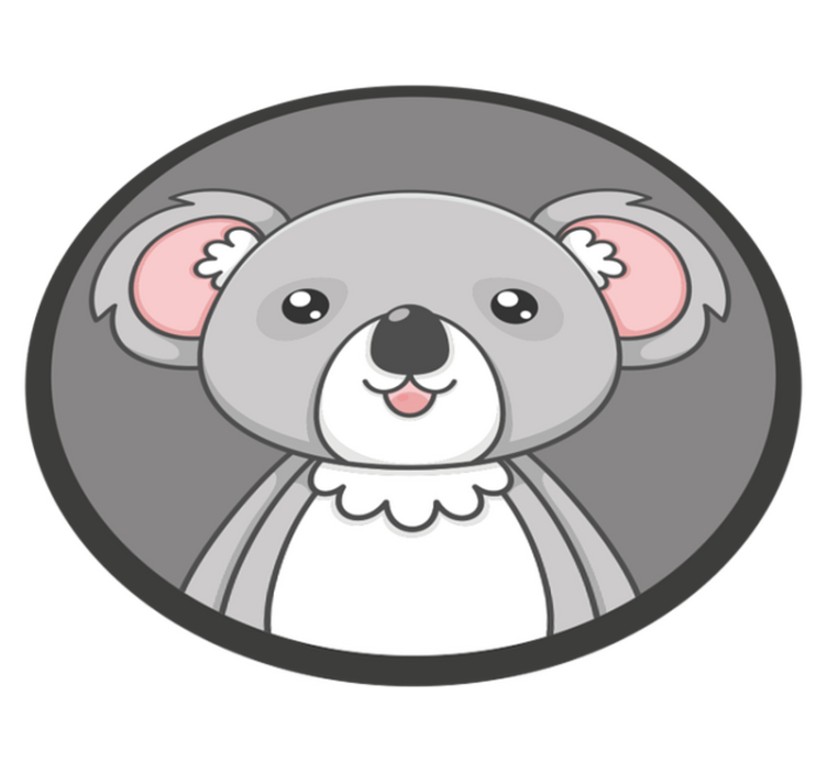 Cute Koala Illustration kids vinyl carpet - TenStickers
