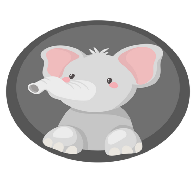 Baby elephant trunk kids vinyl carpet - TenStickers