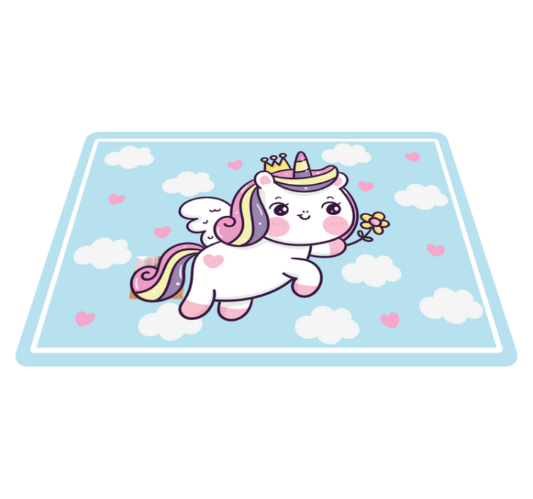 Cute Unicorn Fantasy kids vinyl carpet - TenStickers