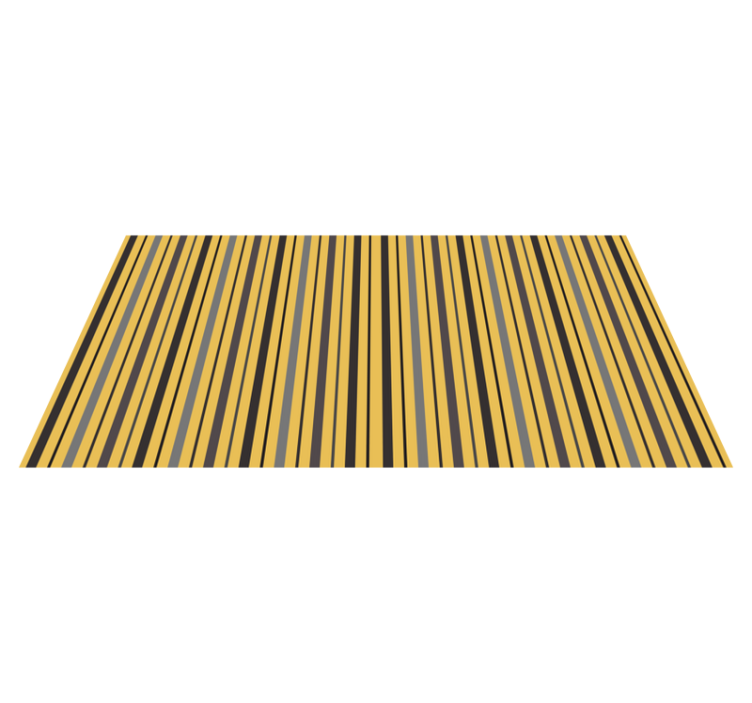 Vertical yellow pattern striped vinyl carpet - TenStickers