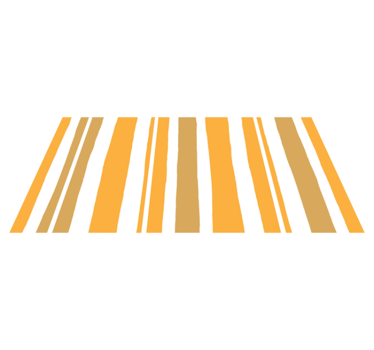 Warm orange lines striped vinyl carpet - TenStickers