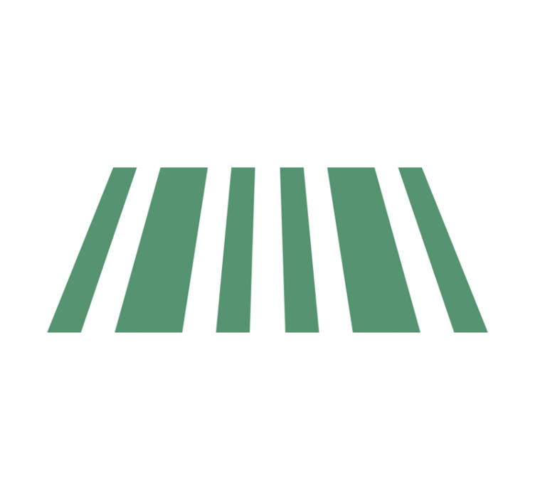 GREEN AND WHITE STRIPES striped vinyl carpet - TenStickers