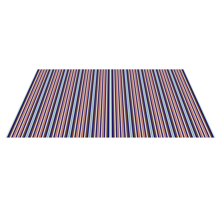 Multicolored pattern striped vinyl carpet - TenStickers