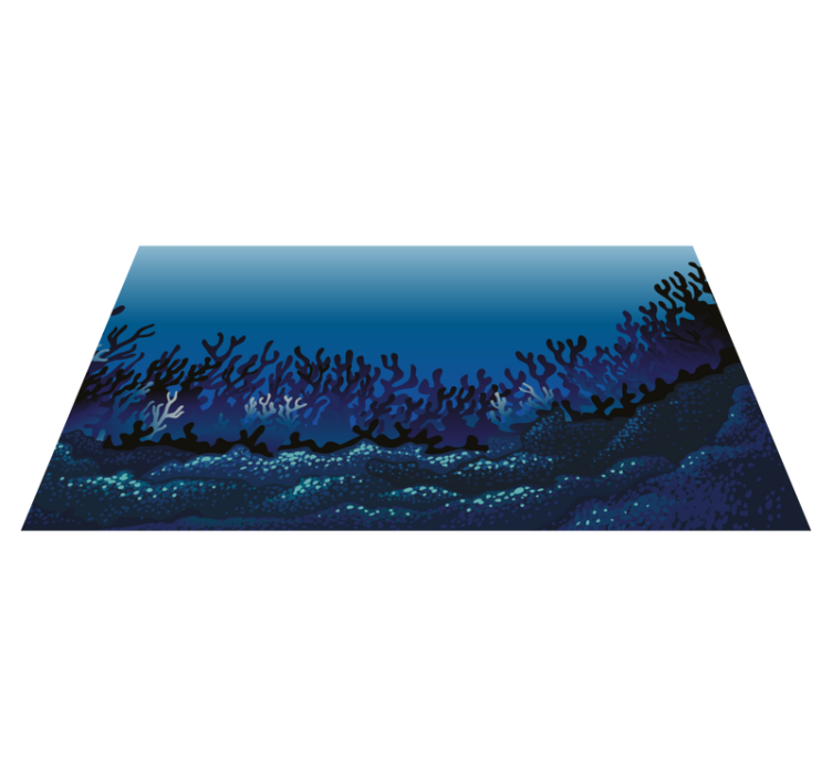Coral Reef Patterns nature vinyl carpet - TenStickers