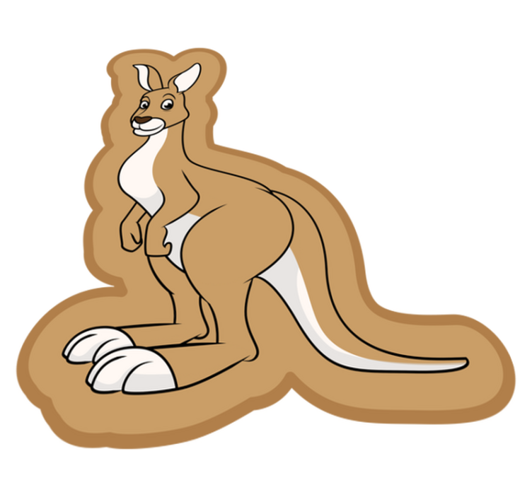 Kangaroo Character nursery vinyl carpet - TenStickers