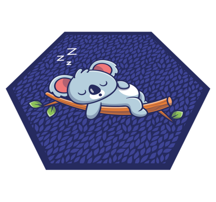 Sleepy Koala Kid kids vinyl carpet - TenStickers