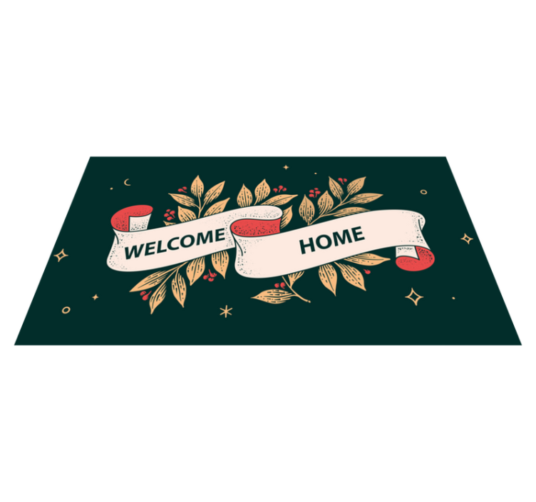 Starry welcome home entrance hall vinyl carpet - TenStickers