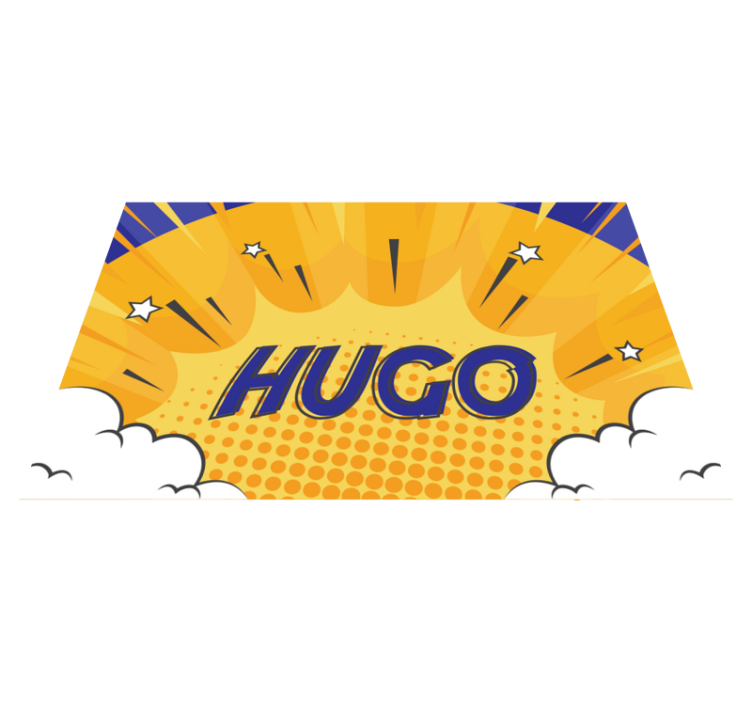 Tailored heroic sunburst custom vinyl carpet - TenStickers