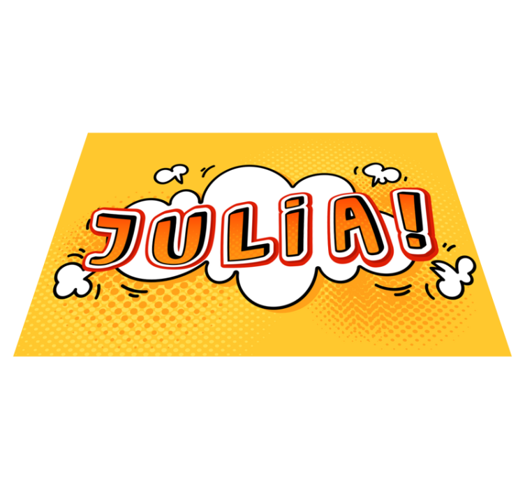 Graffiti name cloud kids vinyl carpet - TenStickers