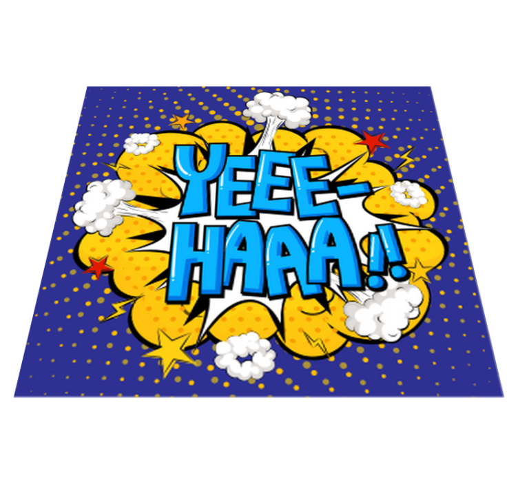Comic action burst teen vinyl carpet - TenStickers