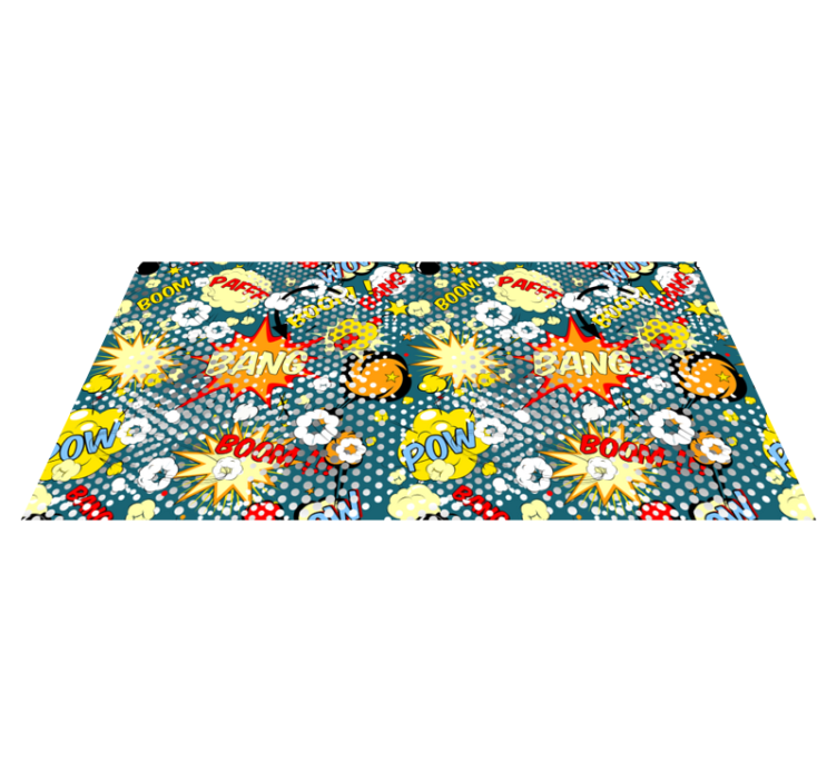 Comic book explosions teen vinyl carpet - TenStickers