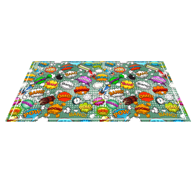 Comic audio effects teen vinyl carpet - TenStickers