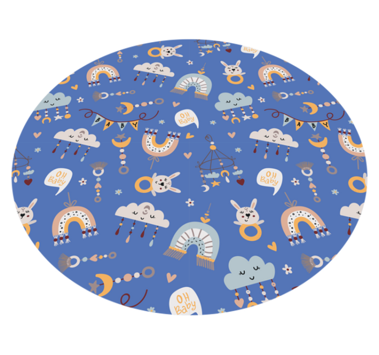 Baby Animal Patterns kids vinyl carpet - TenStickers