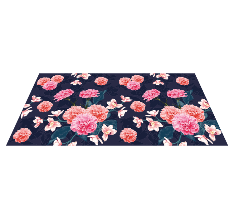 Botanical dream motif floral vinyl carpet - TenStickers