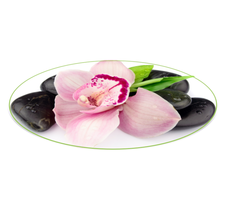 Elegant Orchid Arrangement floral vinyl carpet - TenStickers