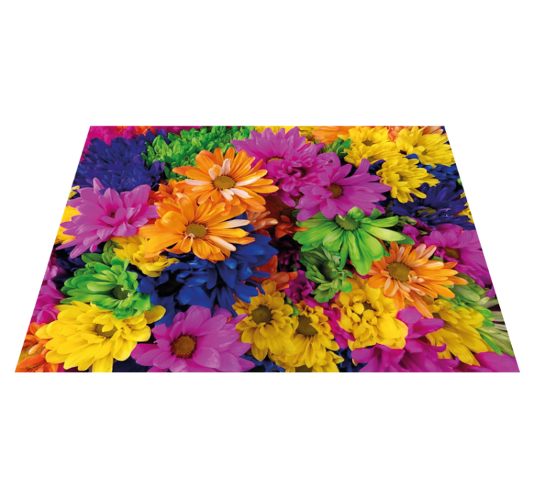 Vibrant Flower Arrangement floral vinyl carpet - TenStickers