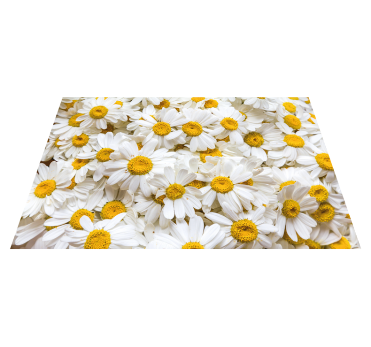 Daisy Blossom Concept bathroom vinyl carpet - TenStickers