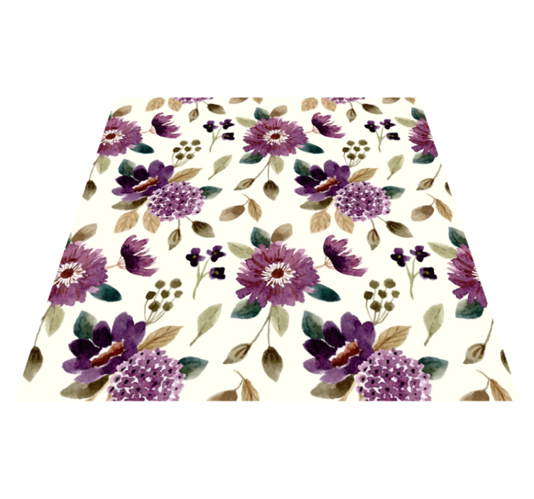 Floral vinyl carpet blooming delight - TenStickers