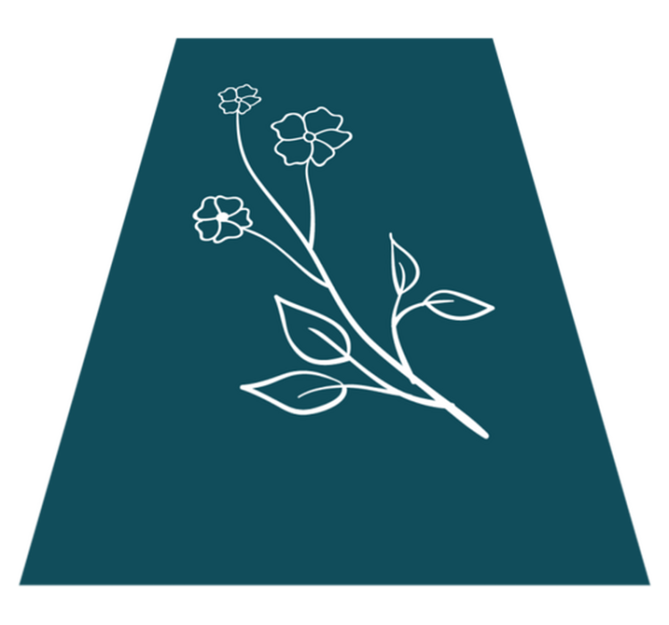 Vibrant Floral Stem floral vinyl carpet - TenStickers