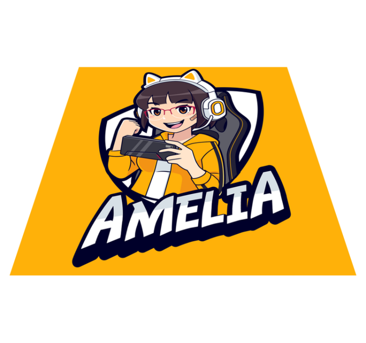 Custom gaming portrait teen vinyl carpet - TenStickers