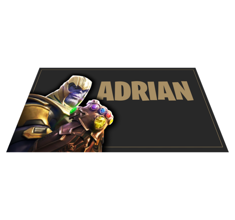 Teen vinyl carpet featuring heroic knight - TenStickers