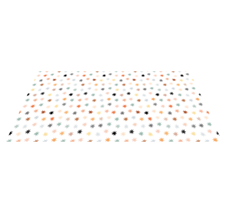 Star vinyl carpet with colorful star design - TenStickers