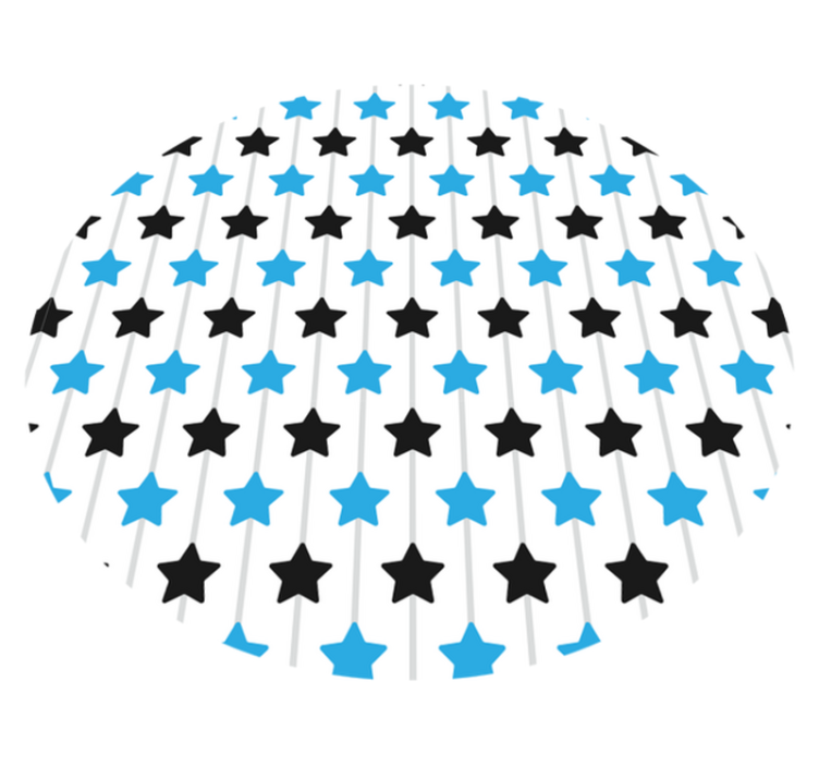 Bold blue shades star vinyl carpet - TenStickers