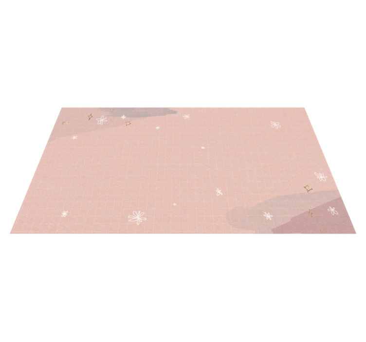 Minimalistic beige design star vinyl carpet - TenStickers