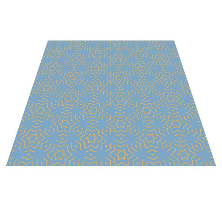 Abstract yelloow pattern star vinyl carpet - TenStickers