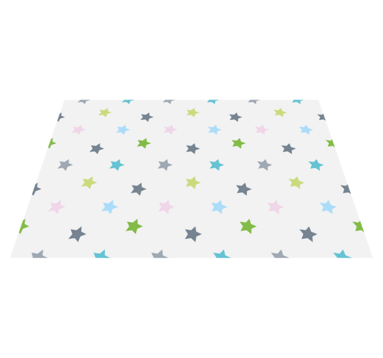 Minimalist colours star vinyl carpet - TenStickers