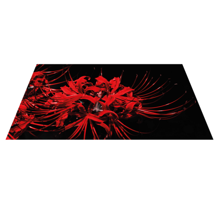 Crimson Bloom Explosion floral vinyl carpet - TenStickers