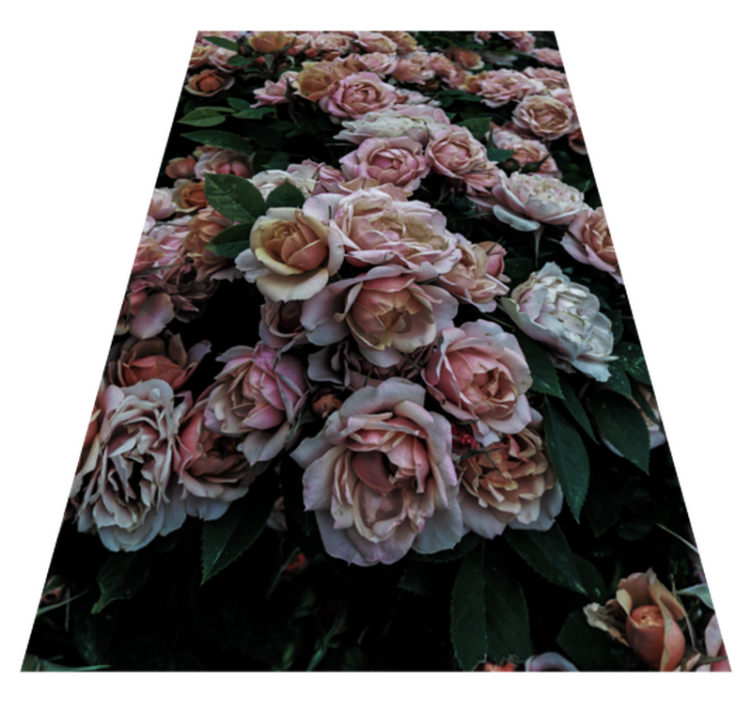 Graceful Bloom Arrangement floral vinyl carpet - TenStickers