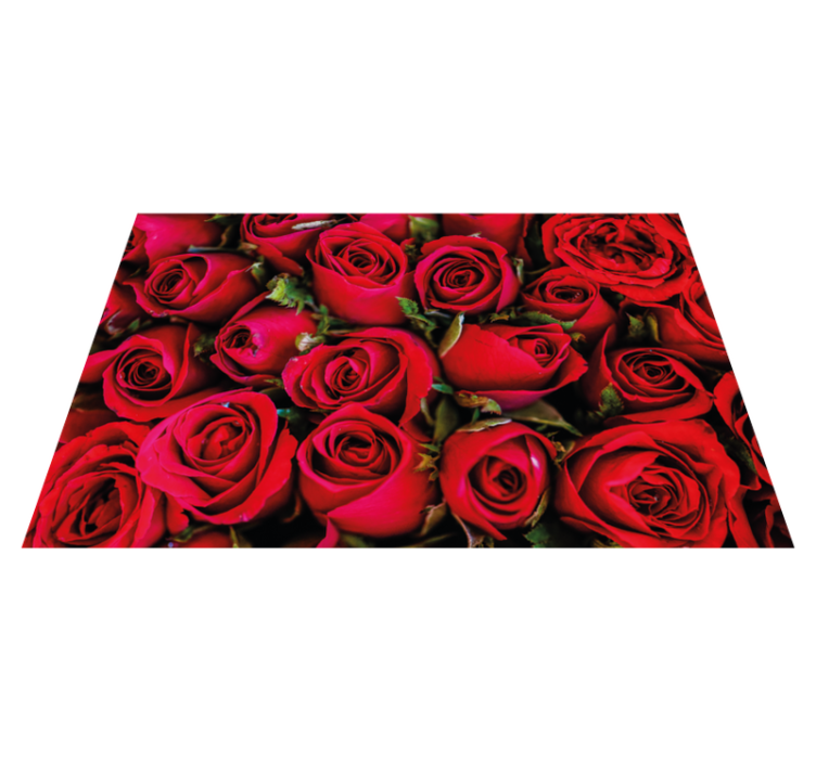 Rose bouquet floral vinyl carpet - TenStickers