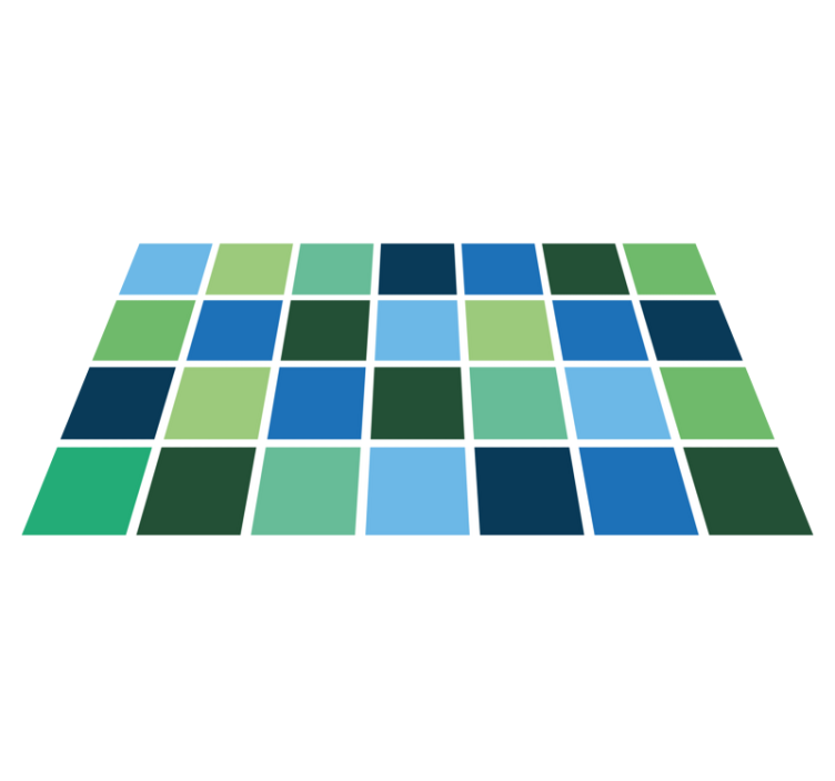 Colorful Square Blocks bathroom vinyl carpet - TenStickers