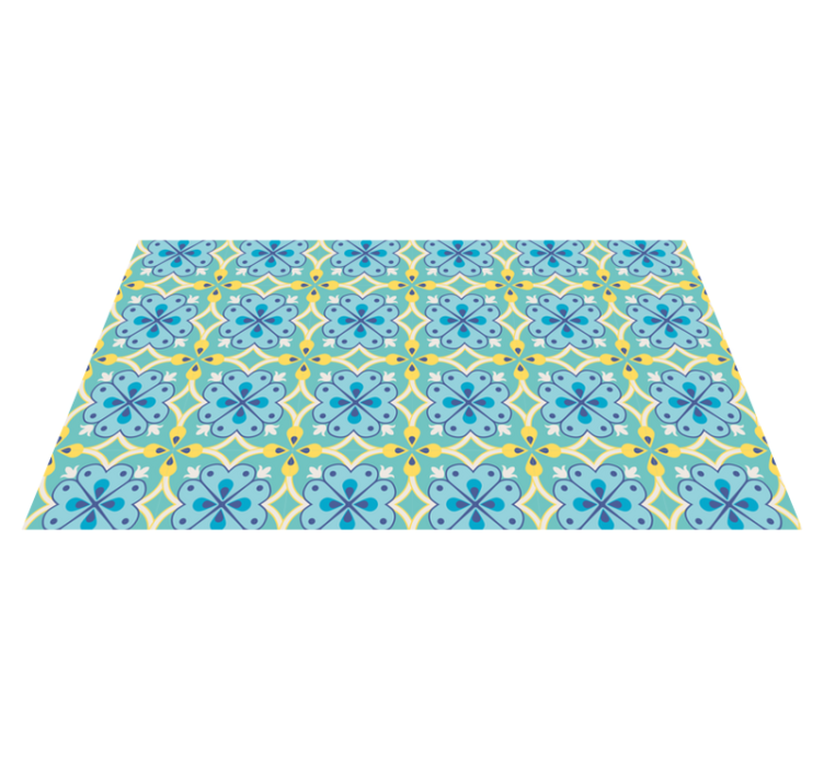 Blooming elements tile vinyl carpet - TenStickers