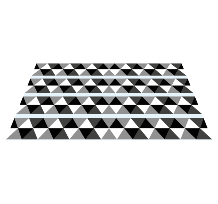 Grey triangle pattern geometric vinyl carpet - TenStickers