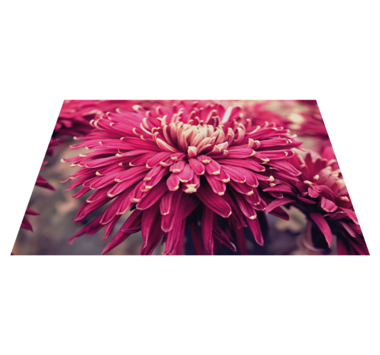 Realistic chrysanthemum floral vinyl carpet - TenStickers