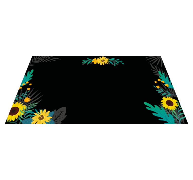 Vibrant Bloom Showcase floral vinyl carpet - TenStickers