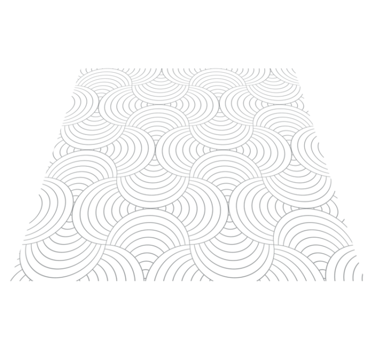 Curved line pattern minimalist vinyl carpet - TenStickers