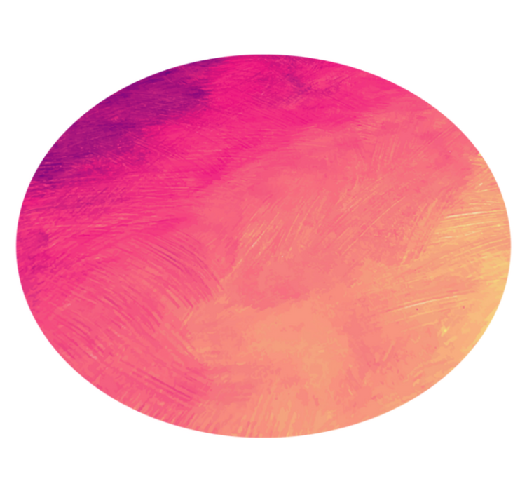 Gradient circular art bedroom vinyl carpet - TenStickers