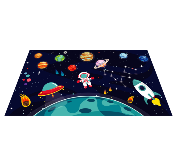 Cosmic Expedition Setting star vinyl carpet - TenStickers