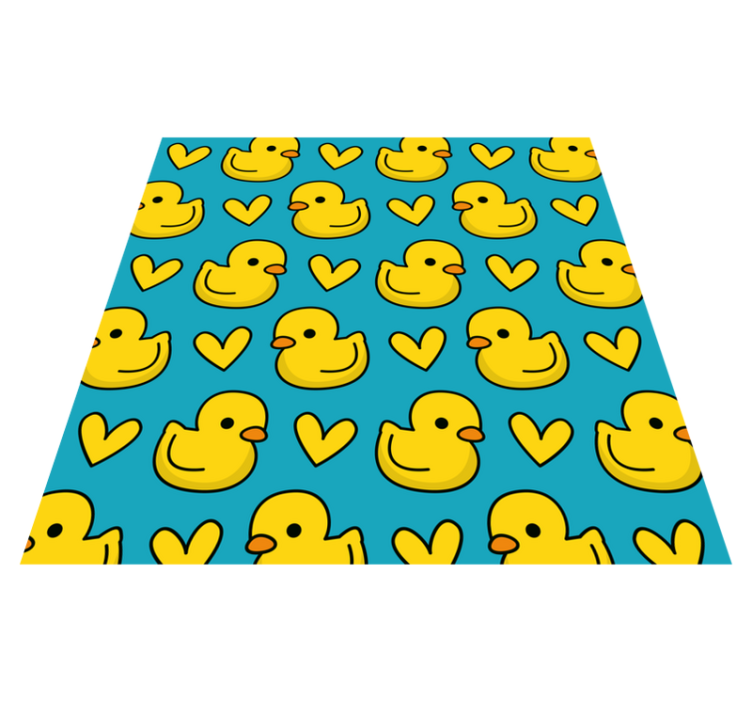 Ducklings pattern bathroom vinyl carpet - TenStickers
