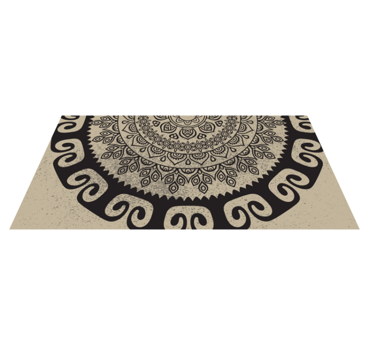 Sophisticated motif mandala vinyl carpet - TenStickers