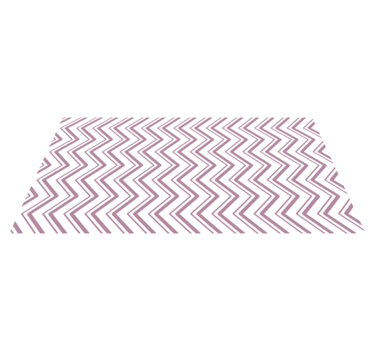 Chevron Zigzag Concept geometric vinyl carpet - TenStickers