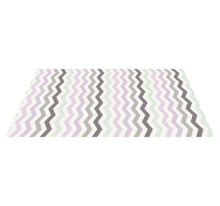 Chevron zigzag nordic waves geometric vinyl carpet - TenStickers