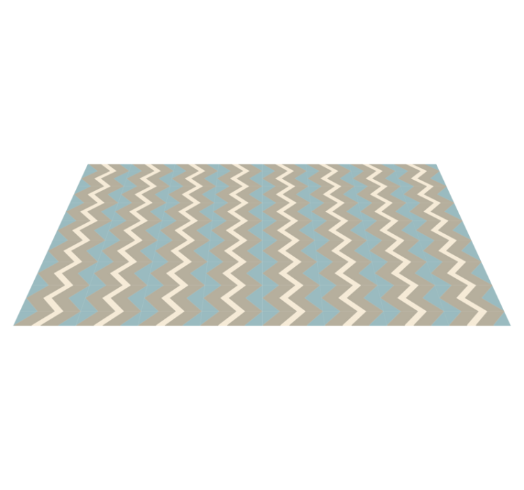 Chevron Motif Style striped vinyl carpet - TenStickers