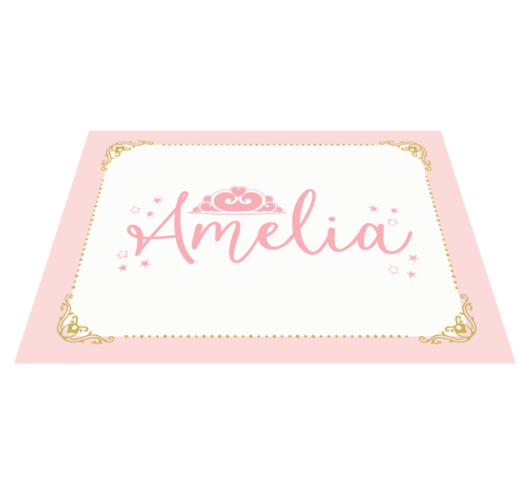 Custom crowned design kids vinyl carpet - TenStickers