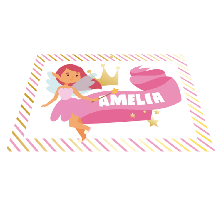Custom fairy princess kids vinyl carpet - TenStickers